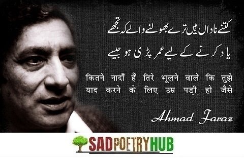 Ahmad Faraz Superb Poetry With Text on Image Copy Paste