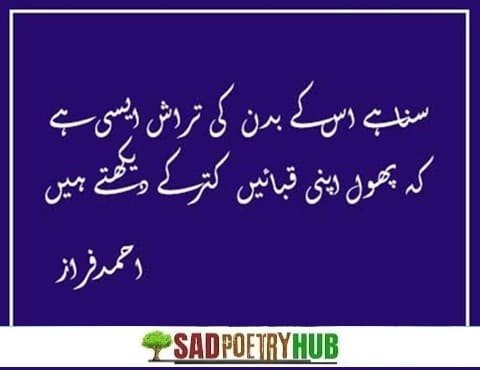 [Superb] Ahmad Faraz Poetry Text on Image